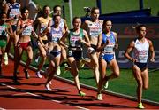 16 August 2022; Sarah Healy of Ireland, centre, competing in the Women's 1500m heats during day 6 of the European Championships 2022 at the Olympiastadion in Munich, Germany. Photo by David Fitzgerald/Sportsfile