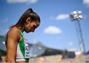 16 August 2022; Cátia Azevedo of Portugal before competing in the Women's 400m semi-final during day 6 of the European Championships 2022 at the Olympiastadion in Munich, Germany. Photo by David Fitzgerald/Sportsfile