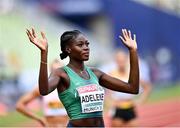 16 August 2022; Rhasidat Adeleke of Ireland before competing in the Women's 400m semi-final during day 6 of the European Championships 2022 at the Olympiastadion in Munich, Germany. Photo by David Fitzgerald/Sportsfile