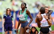 16 August 2022; Rhasidat Adeleke of Ireland after finishing third in the Women's 400m semi-final during day 6 of the European Championships 2022 at the Olympiastadion in Munich, Germany. Photo by David Fitzgerald/Sportsfile