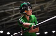 16 August 2022; Lara Gillespie of Ireland before competing in the Women's Madison Final during day 6 of the European Championships 2022 at Messe Munchen in Munich, Germany. Photo by David Fitzgerald/Sportsfile