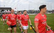 16 August 2022; Davy Russell's Best players, from left, Peter Duggan, Johnny Smack and Lee Chin during the Hurling for Cancer Research 2022 match at St Conleth's Park in Newbridge, Kildare. Photo by Stephen McCarthy/Sportsfile