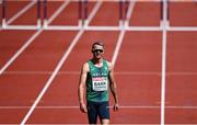 17 August 2022; Thomas Barr of Ireland before the 400m Hurdles heat ahead of Ramsey Angela of Netherlands during day 7 of the European Championships 2022 at the Olympiastadion in Munich, Germany. Photo by David Fitzgerald/Sportsfile