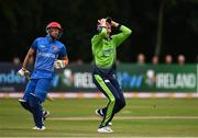 17 August 2022; Harry Tector of Ireland reacts to a runout attempt during the Men's T20 International match between Ireland and Afghanistan at Stormont in Belfast. Photo by Harry Murphy/Sportsfile