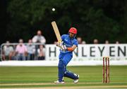 17 August 2022; Ibrahim Zadran of Afghanistan during the Men's T20 International match between Ireland and Afghanistan at Stormont in Belfast. Photo by Harry Murphy/Sportsfile