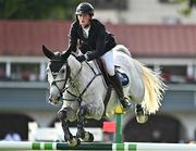 17 August 2022; Jack Ryan of Ireland competes on Bbs McGregor during The Sport Ireland Classic during the Longines FEI Jumping Nations Cup Dublin Horse Show at the RDS in Dublin.  Photo by Sam Barnes/Sportsfile