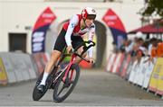 17 August 2022; Stefan Kung of Switzerland competes in the Men's Individual Time Trial during day 7 in Fürstenfeldbruck, Germany. Photo by Ben McShane/Sportsfile