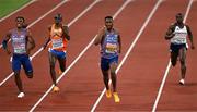 17 August 2022; Matthew Hudson-Smith of Great Britain, second from right, on his way to winning the men's 400m final during day 7 of the European Championships 2022 at the Olympiastadion in Munich, Germany. Photo by Ben McShane/Sportsfile