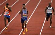 17 August 2022; Matthew Hudson-Smith of Great Britain, centre, on his way to winning the men's 400m final during day 7 of the European Championships 2022 at the Olympiastadion in Munich, Germany. Photo by Ben McShane/Sportsfile