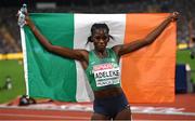 17 August 2022; Rhasidat Adeleke of Ireland after finishing fifth in the women's 400m final with a new national record of 50.53 during day 7 of the European Championships 2022 at the Olympiastadion in Munich, Germany. Photo by David Fitzgerald/Sportsfile