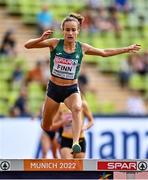 18 August 2022; Michelle Finn of Ireland competes in the Women's 3000m Steeplchase heat during day 8 of the European Championships 2022 at the Olympiastadion in Munich, Germany. Photo by David Fitzgerald/Sportsfile