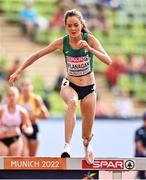 18 August 2022; Eilish Flanagan of Ireland competing in the Women's 3000m Steeplchase heat during day 8 of the European Championships 2022 at the Olympiastadion in Munich, Germany. Photo by David Fitzgerald/Sportsfile