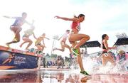 18 August 2022; Runners competing in the Women's 3000m Steeplechase heat during day 8 of the European Championships 2022 at the Olympiastadion in Munich, Germany. Photo by David Fitzgerald/Sportsfile