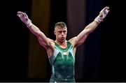 18 August 2022; Ewan McAteer of Ireland after competing in the Rings during day 8 of the European Championships 2022 at the Olympiahalle in Munich, Germany. Photo by Ben McShane/Sportsfile
