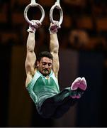 18 August 2022; Daniel Fox of Ireland after competing in the Rings during day 8 of the European Championships 2022 at the Olympiahalle in Munich, Germany. Photo by Ben McShane/Sportsfile