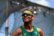 18 August 2022; Thomas Barr of Ireland before his 400m hurdles semi-final during day 8 of the European Championships 2022 at the Olympiastadion in Munich, Germany. Photo by David Fitzgerald/Sportsfile