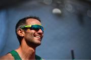 18 August 2022; Thomas Barr of Ireland before his 400m hurdles semi-final during day 8 of the European Championships 2022 at the Olympiastadion in Munich, Germany. Photo by David Fitzgerald/Sportsfile