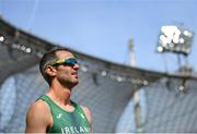 18 August 2022; Thomas Barr of Ireland before his 400m hurdles semi-final during day 8 of the European Championships 2022 at the Olympiastadion in Munich, Germany. Photo by David Fitzgerald/Sportsfile