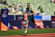 18 August 2022; Thomas Barr of Ireland competing in the 400m hurdles semi final during day 8 of the European Championships 2022 at the Olympiastadion in Munich, Germany. Photo by David Fitzgerald/Sportsfile