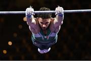 18 August 2022; Dominick Cunningham of Ireland competes in the Horizontal Bar during day 8 of the European Championships 2022 at the Olympiahalle in Munich, Germany. Photo by Ben McShane/Sportsfile