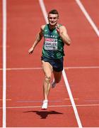 18 August 2022; Marcus Lawlor of Ireland competing in the Men's 200m heats during day 8 of the European Championships 2022 at the Olympiastadion in Munich, Germany. Photo by David Fitzgerald/Sportsfile