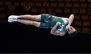 18 August 2022; Dominick Cunningham of Ireland competes in the Floor Exercise during day 8 of the European Championships 2022 at the Olympiahalle in Munich, Germany. Photo by Ben McShane/Sportsfile