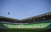 18 August 2022; A general view of the stadium before the UEFA Europa League play-off first leg between Ferencváros and Shamrock Rovers at Groupama Aréna in Budapest, Hungary. Photo by Alex Nicodim/Sportsfile
