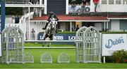 18 August 2022; Shane Breen of Ireland on Haya compete in the Clayton Hotel Ballsbridge Speed Derby during the Longines FEI Dublin Horse Show at the RDS in Dublin. Photo by Oliver McVeigh/Sportsfile