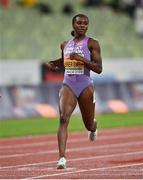 18 August 2022; Dina Asher Smith of Great Britain after winning heat two of the Women's 200m semi-final during day 8 of the European Championships 2022 at the Olympiastadion in Munich, Germany. Photo by David Fitzgerald/Sportsfile