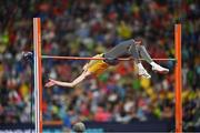 18 August 2022; Tobias Potye of Germany competes in the Men's High Jump Final during day 8 of the European Championships 2022 at the Olympiastadion in Munich, Germany. Photo by David Fitzgerald/Sportsfile