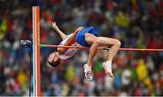 18 August 2022; Jan Stefela of Czech Republic competes in the Men's High Jump Final during day 8 of the European Championships 2022 at the Olympiastadion in Munich, Germany. Photo by David Fitzgerald/Sportsfile