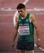 18 August 2022; Andrew Coscoran of Ireland after the Men's 1500m Final during day 8 of the European Championships 2022 at the Olympiastadion in Munich, Germany. Photo by Ben McShane/Sportsfile