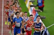 18 August 2022; Jakob Ingebrigtsen of Norway leads during the Men's 1500m Final during day 8 of the European Championships 2022 at the Olympiastadion in Munich, Germany. Photo by Ben McShane/Sportsfile