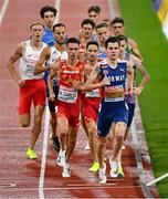 18 August 2022; Jakob Ingebrigtsen of Norway leads during the Men's 1500m Final during day 8 of the European Championships 2022 at the Olympiastadion in Munich, Germany. Photo by Ben McShane/Sportsfile