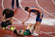 18 August 2022; Jakob Ingebrigtsen of Norway celebrates after winning the Men's 1500m Final during day 8 of the European Championships 2022 at the Olympiastadion in Munich, Germany. Photo by Ben McShane/Sportsfile