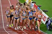 18 August 2022; A general view if the field during the Women's 5000m Final during day 8 of the European Championships 2022 at the Olympiastadion in Munich, Germany. Photo by Ben McShane/Sportsfile