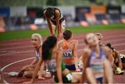 18 August 2022; Roisin Flanagan of Ireland, back, after the Women's 5000m Final during day 8 of the European Championships 2022 at the Olympiastadion in Munich, Germany. Photo by David Fitzgerald/Sportsfile