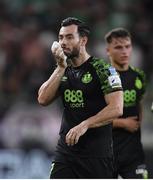 18 August 2022; Richie Towell of Shamrock Rovers after the UEFA Europa League play-off first leg between Ferencváros and Shamrock Rovers at Groupama Aréna in Budapest, Hungary. Photo by Alex Nicodim/Sportsfile
