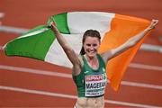 19 August 2022; Ciara Mageean of Ireland celebrates after finishing second in the Women's 1500m Final during day 9 of the European Championships 2022 at the Olympiastadion in Munich, Germany. Photo by Ben McShane/Sportsfile