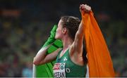 19 August 2022; Ciara Mageean of Ireland celebrates after finishing second in the Women's 1500m Final during day 9 of the European Championships 2022 at the Olympiastadion in Munich, Germany. Photo by David Fitzgerald/Sportsfile