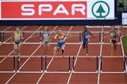 19 August 2022; Femke Bol of Netherlands on her way to winning Women's 400m Hurdles Final during day 9 of the European Championships 2022 at the Olympiastadion in Munich, Germany. Photo by Ben McShane/Sportsfile