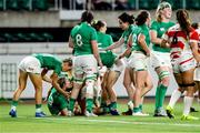 20 August 2022; Aoife Dalton of Ireland is congratulated by teammates after scoring their side's third try during the Women's Rugby Summer Tour match between Japan and Ireland at Ecopa Stadium in Shizouka, Japan. Photo by Sportsfile