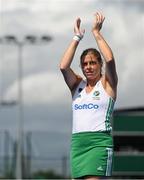20 August 2022; Katie Mullan of Ireland after the Women's 2022 EuroHockey Championship Qualifier match between Ireland and Czech Republic at Sport Ireland Campus in Dublin. Photo by Stephen McCarthy/Sportsfile