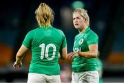 20 August 2022; Ailsa Hughes, right, and Dannah O'Brien of Ireland during the Women's Rugby Summer Tour match between Japan and Ireland at Ecopa Stadium in Shizouka, Japan. Photo by Sportsfile