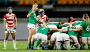 20 August 2022; Ailsa Hughes of Ireland prepares to put the ball into a scrum during the Women's Rugby Summer Tour match between Japan and Ireland at Ecopa Stadium in Shizouka, Japan. Photo by Sportsfile