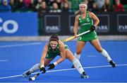 18 August 2022; Róisín Upton of Ireland taking a penalty stroke  during the Women’s 2022 EuroHockey Championship Qualifier match between Ireland and Poland at Sport Ireland Campus in Dublin. Photo by Oliver McVeigh/Sportsfile