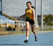 20 August 2022; Ella Sherlock of Pearse Brothers AC, Dublin, competing in the T57 100m event during the IWA Sport Para Athletics South East Games at RSC in Waterford. Photo by Eóin Noonan/Sportsfile