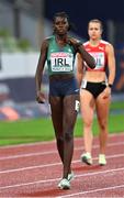 20 August 2022; Rhasidat Adeleke of Ireland before the Women's 4x400m Relay Final during day 10 of the European Championships 2022 at the Olympiastadion in Munich, Germany. Photo by Ben McShane/Sportsfile