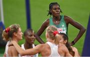 20 August 2022; Rhasidat Adeleke of Ireland after the Women's 4x400m Relay Final during day 10 of the European Championships 2022 at the Olympiastadion in Munich, Germany. Photo by David Fitzgerald/Sportsfile