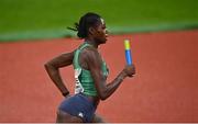 20 August 2022; Rhasidat Adeleke of Ireland competes in the Women's 4x400m Relay Final during day 10 of the European Championships 2022 at the Olympiastadion in Munich, Germany. Photo by David Fitzgerald/Sportsfile